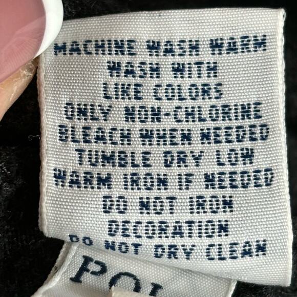 Polo Ralph Lauren Men's L Dark Gray Heather Long Sleeve Cotton V Neck T-Shirt - Picture 5 of 11